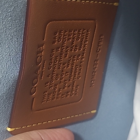 🥰SOLD🥰Price Firm Coach Bluebell Chain Tabby Leather Shoulder Bag - Picture 11 of 16